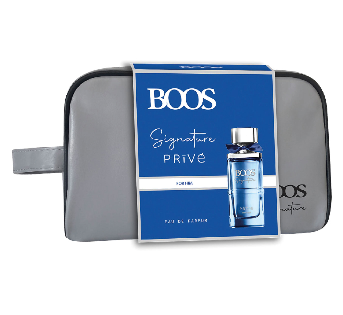 BOOS NECESER SIGNATURE PRIVE MEN EDP X 90 ML.